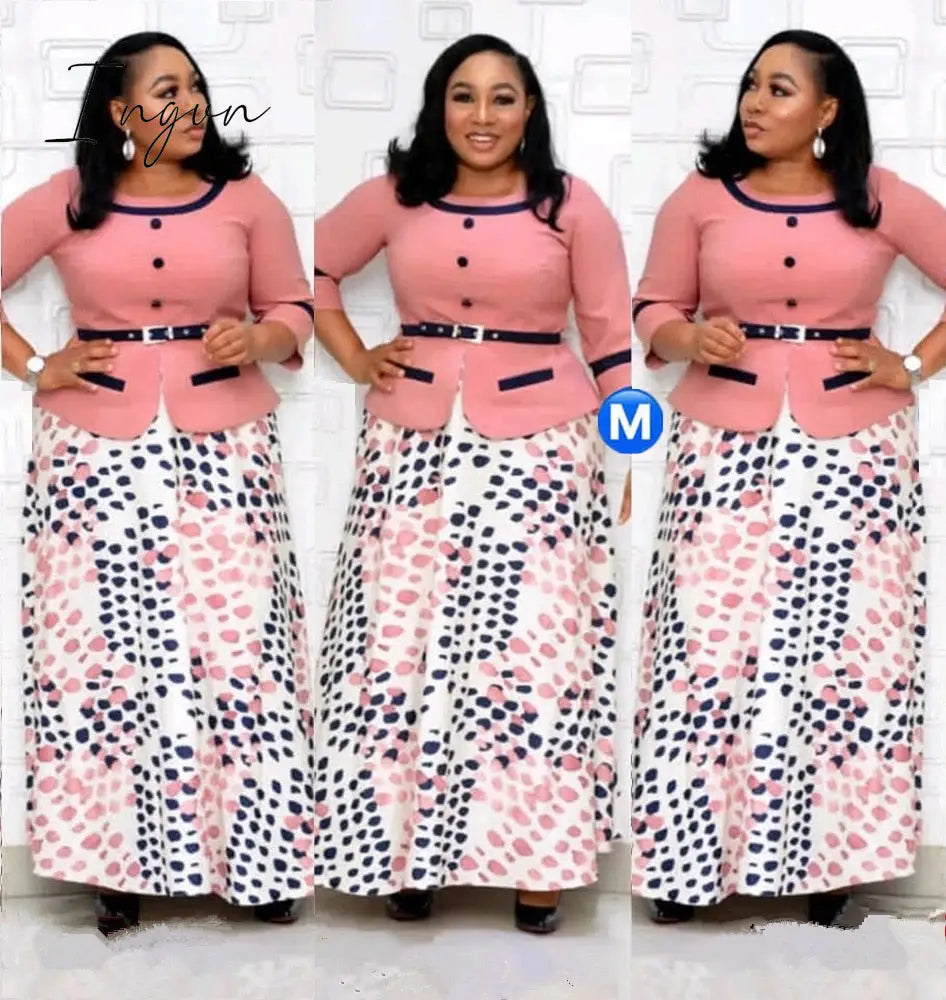 Ingvn - 2XL-6XL Plus Size Christmas Dress African Dresses For Women Clothing Winter Dashiki Robe Femme Party Maxi Dress African Clothes