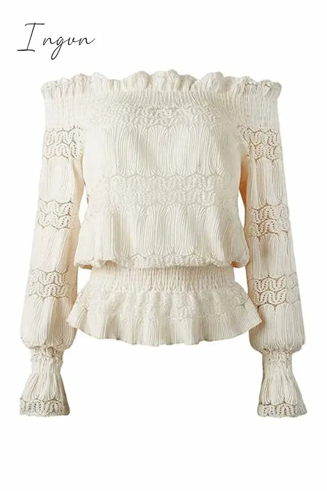 Ingvn -  Flounce Design Dusty Blouse (7 Colors)