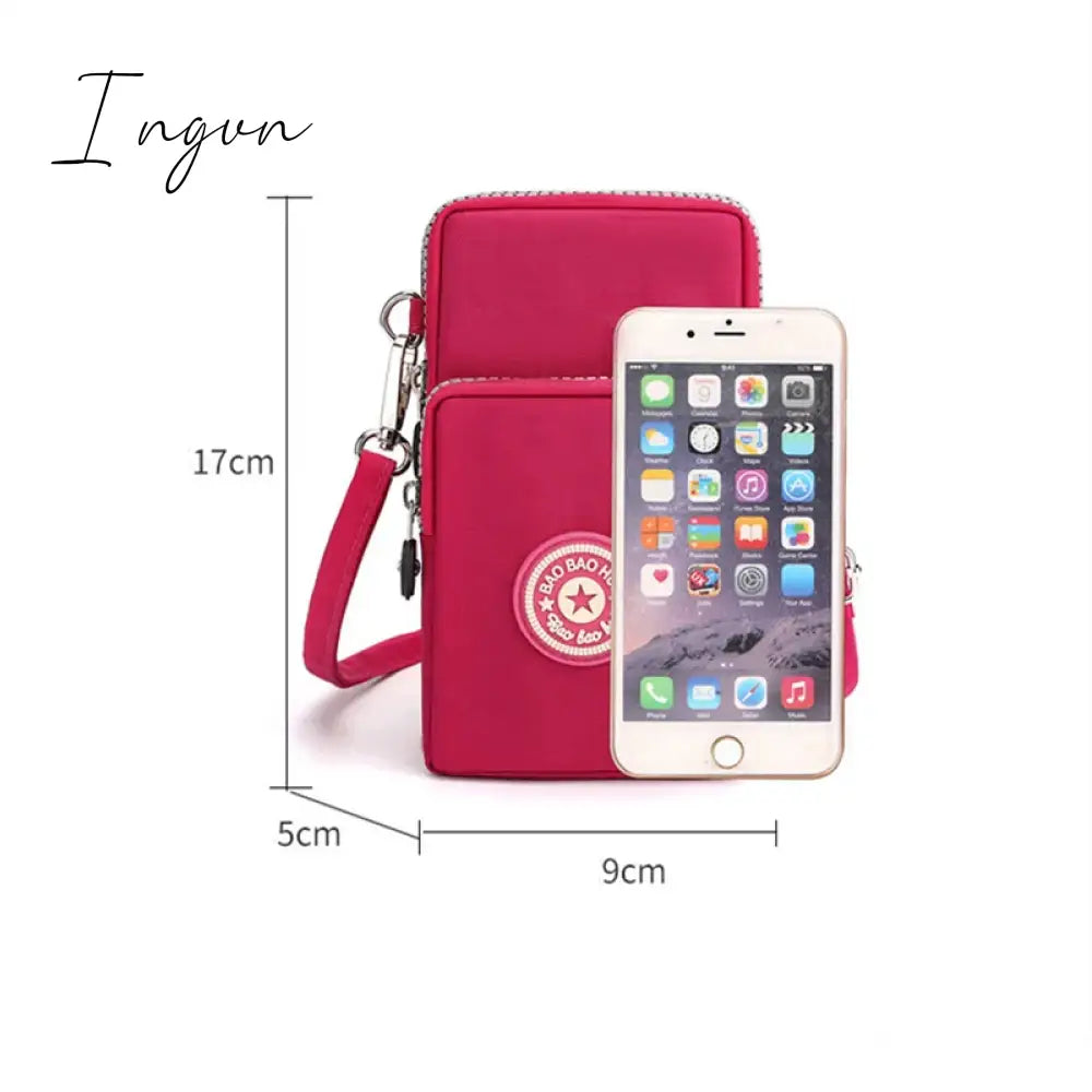 Ingvn - Shoulder Bag Nylon Women Mobile Phone Bag Mini Female Messenger Purse Lady Wallet Small CrossBody Bag Women Handbag Сумка Женска