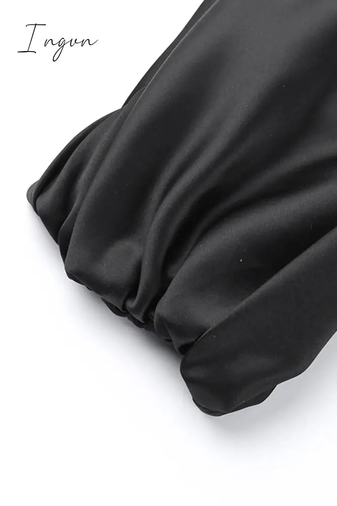 Sexy Formal Solid Mesh Oblique Collar Evening Dresses