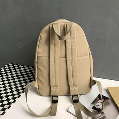 Ingvn  New Women's Fashion Women's Large Capacity University Backpack Cute Girls' Travel Backpack Cool Backpack Trendy Solid Color Back