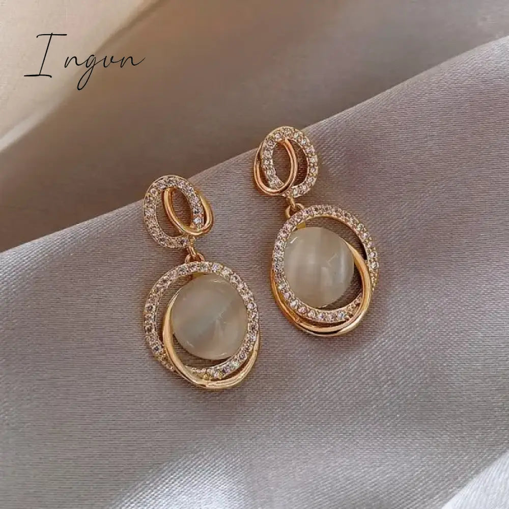 Hot Sale Exquisite Luxury Zircon Stud Earrings For Women AAA Zircon Shiny Rhinestone Geometrical Earring Party Wedding Jewelry