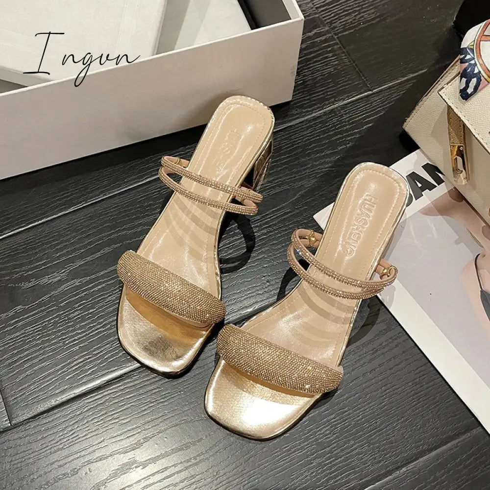 Ingvn - 2024 Fashion Women's Sandals peep-toe Heels, Women's Sandals, Party dress Shoes, Size 35-40
