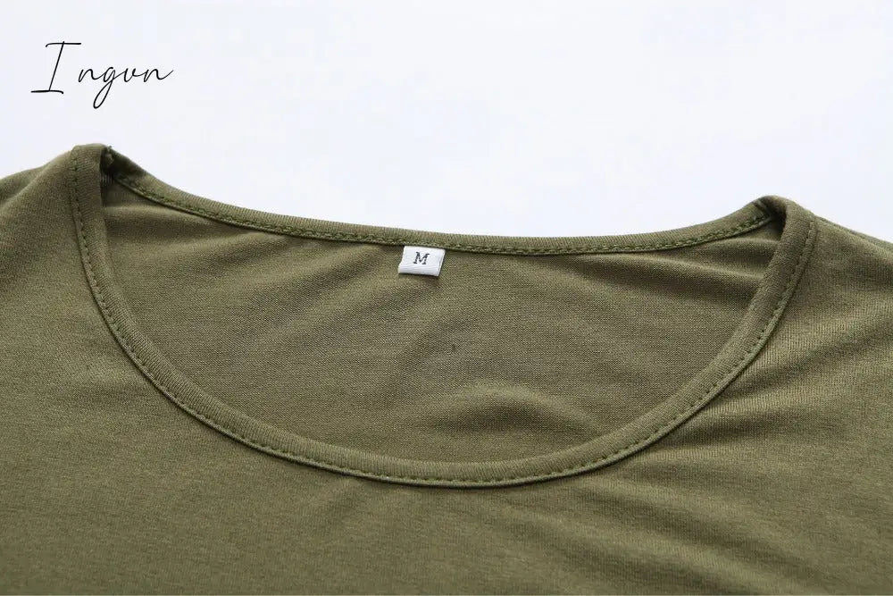 Ingvn - Women Dress New Autumn Sexy Solid long sleeve Mini Dresses