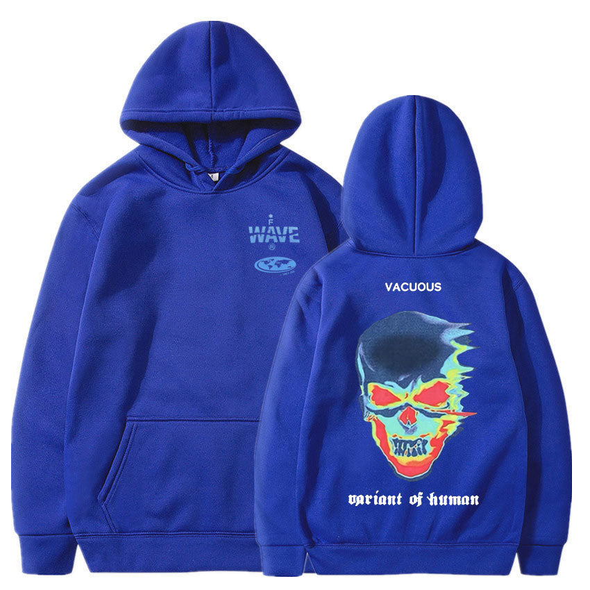 Voguable Hot Sale Fashion Creativity Design Skeleton Graphic Print Hoodie Men Women Fleece Cotton Hoodies Man Hip Hop Style Sweatshirt