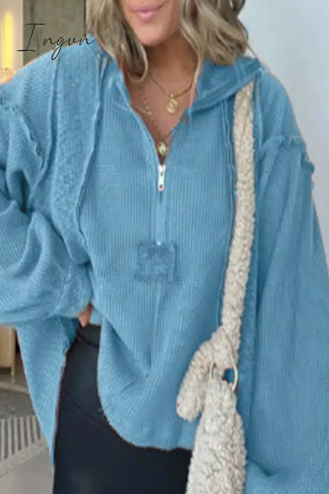 Ingvn - Casual Solid Make Old Turndown Collar Tops