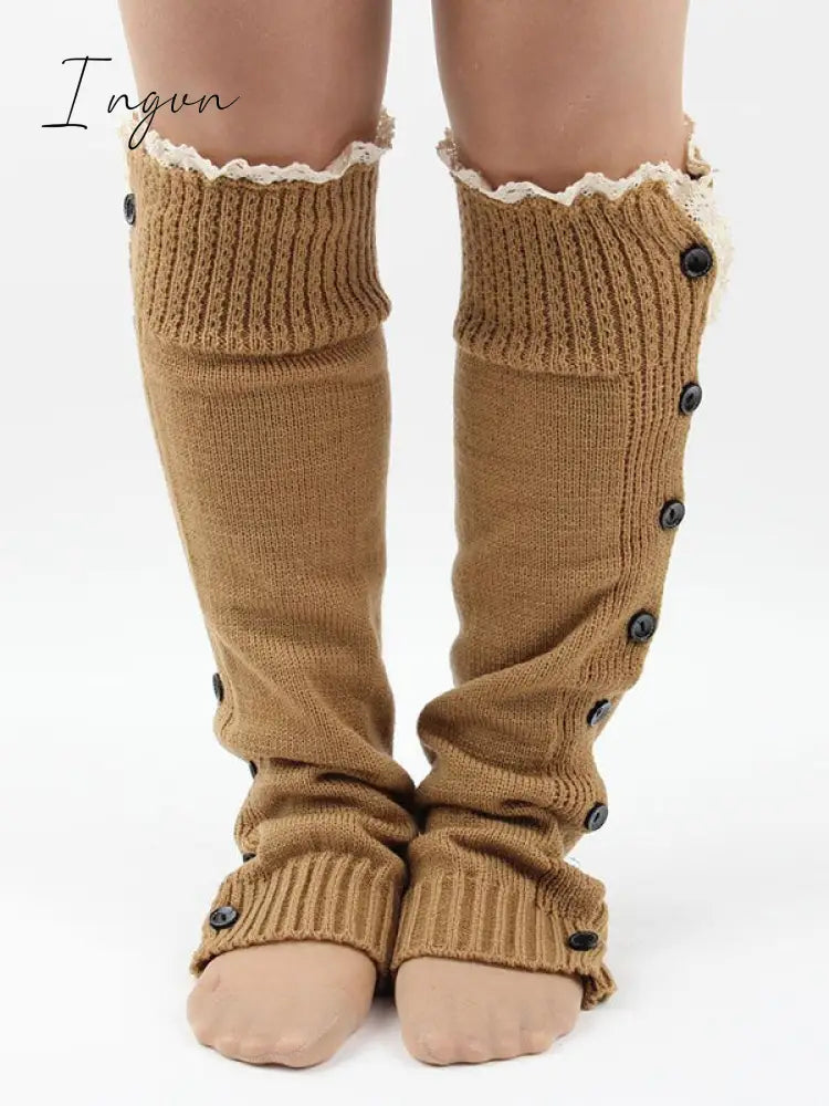 Ingvn - Vintage Knitting Lace Leg Warmers Accessories