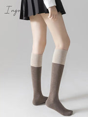 Ingvn - Casual Contrast Color Socks Accessories