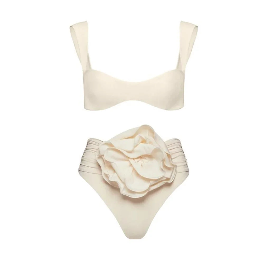Floral Bikini Set Women Swimsuit High Waist Bikini Push Up Bikinis Sexy Bathing Suit Beachwear Print Biquini Female  Beach