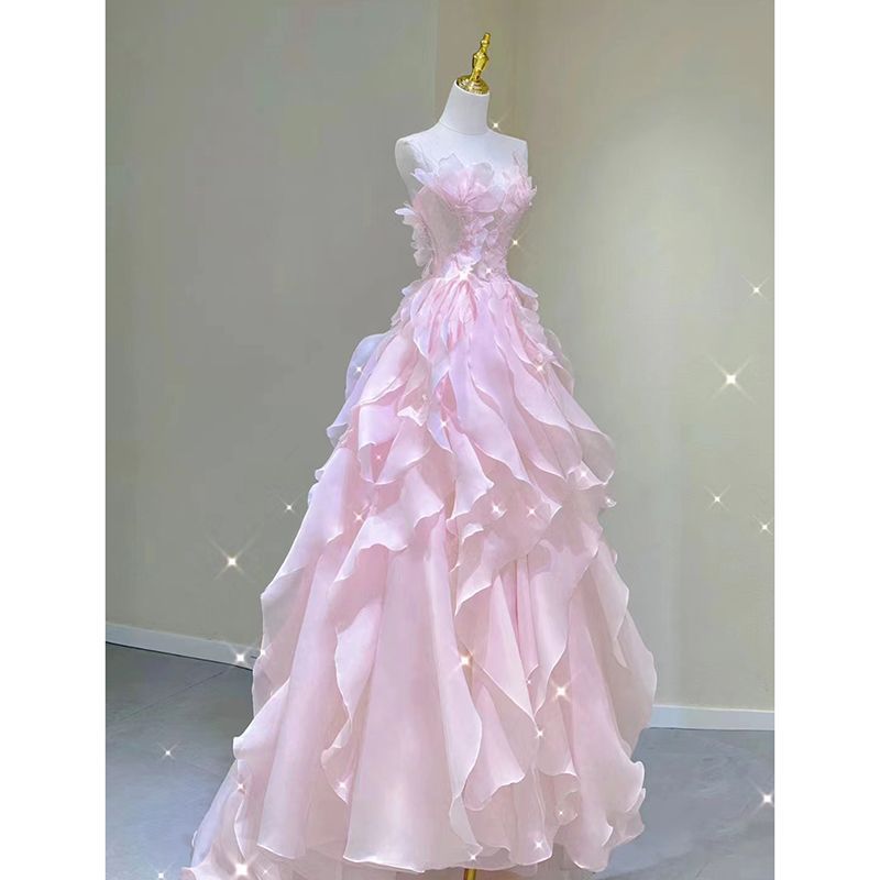 Pphmm fruitful fashion dress to impress Evening Dress for Women New Banquet Elegant Host Light Luxury Niche Can Wear at Ordinary Times