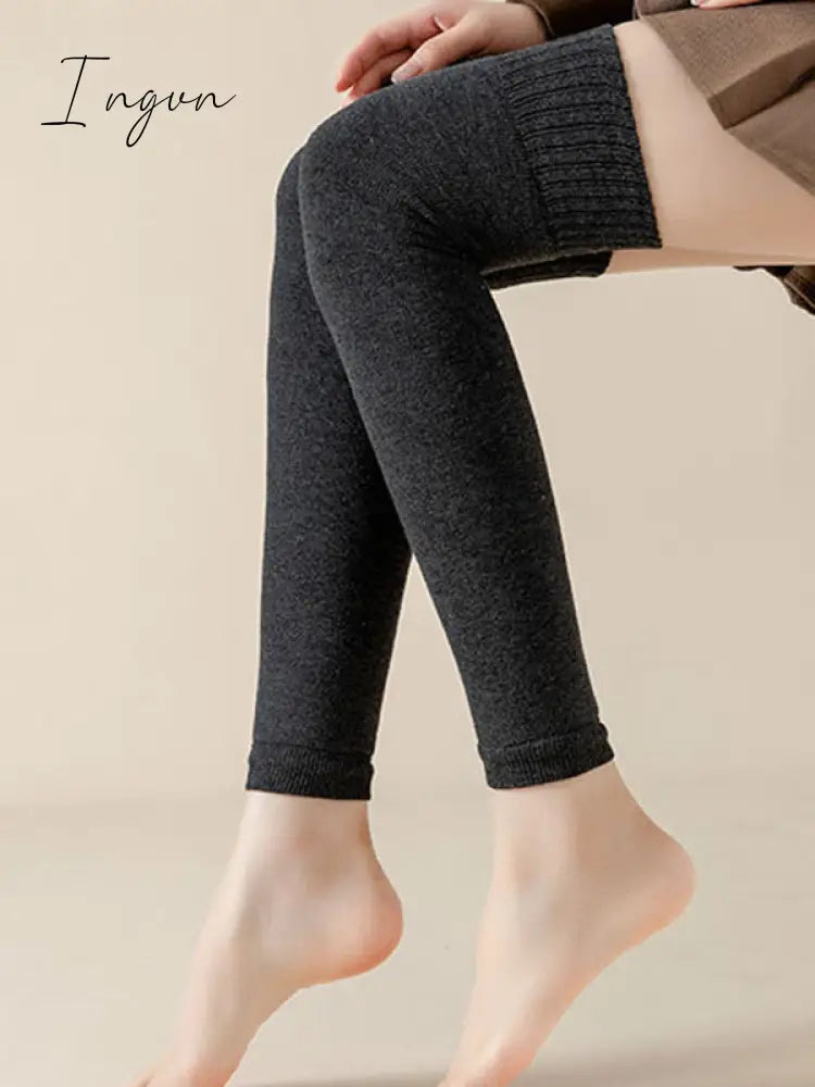 Ingvn - Casual Skinny Keep Warm Solid Color Leg Warmers Accessories