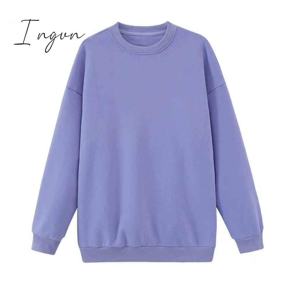 Ingvn - toppies Womens Tracksuits Hooded Sweatshirts Autumn Winter Fleece Oversize Hoodies Solid Pullovers Jackets Unisex Couple
