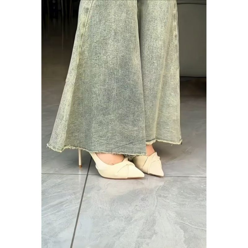 Fried Street High Appearance Value Professional Outer Wear Single Shoes Women's Internet Celebrity New Elegant Lightweight Small High Heels