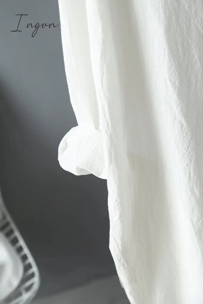Ingvn - Long Sleeve Women Long Shirt Dress Spring Autumn Casual Buttons Loose Clothes Robe Femme Vestido