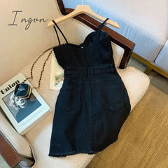 Ingvn - Hand-painted new slim dress