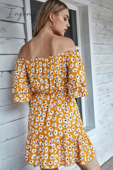 Ingvn - Dainty Daisy Off The Shoulder Dress
