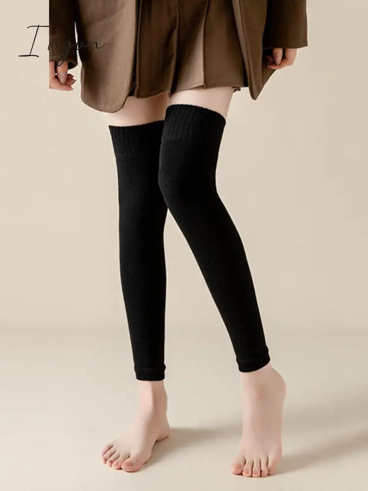Ingvn - Casual Skinny Keep Warm Solid Color Leg Warmers Accessories