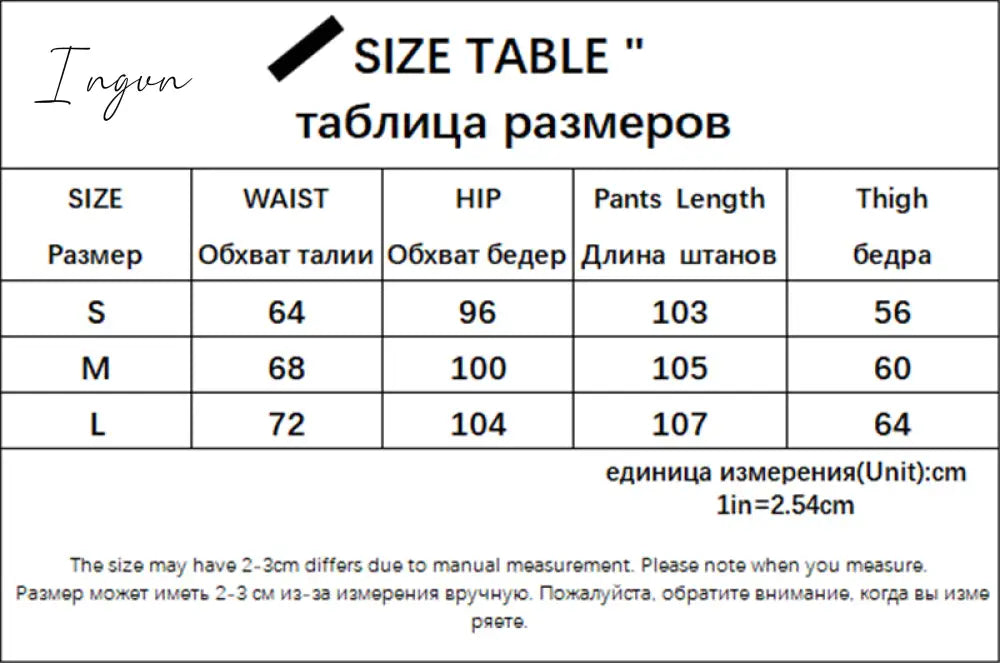 Ingvn - Vintage Y2k Cargo Pants Women Elastic High Waist Big Pockets Baggy Casual Capris Aesthetic Autumn Jogger Sweatpants