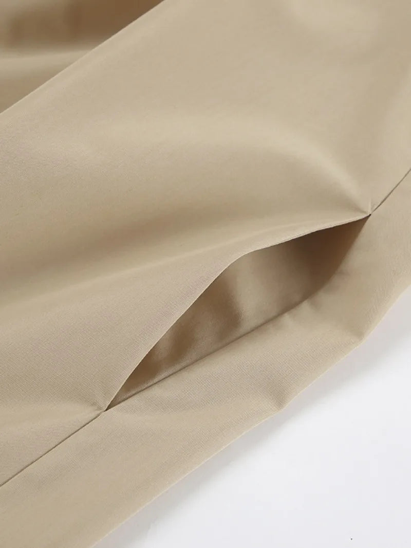 Ingvn  Sexy Slash Neck Off Shoulder Khaki Short Dress High Street Fashion Casual Woman Clothing Summer Puff Sleeve Solid Party Dresses