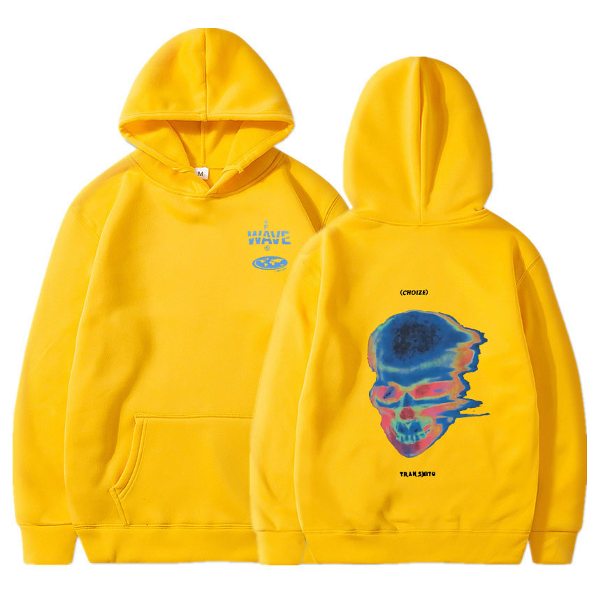 Voguable Hot Sale Fashion Creativity Design Skeleton Graphic Print Hoodie Men Women Fleece Cotton Hoodies Man Hip Hop Style Sweatshirt