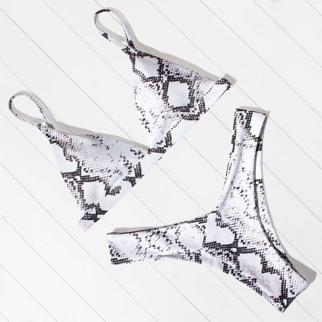 Mini Bikini Set Micro Swimsuit Women Push Up Bikini Sexy Swimwear Halter Bandage Bathing Suit Solid Mayo Brazilian Biquini