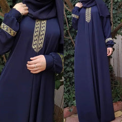 Ingvn - NEW Dubai kaftan Dress Muslim Party Abaya Women Arabic Lace Cardigain Patchwork turkey Islam Prayer caftan marocain dresses