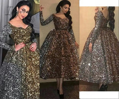 Ingvn - Evening Celebrity Prom Ball Gown Dresses 2023 Woman Party Night Short Elegant Plus Size Arabic Dubai Gold Formal Dress