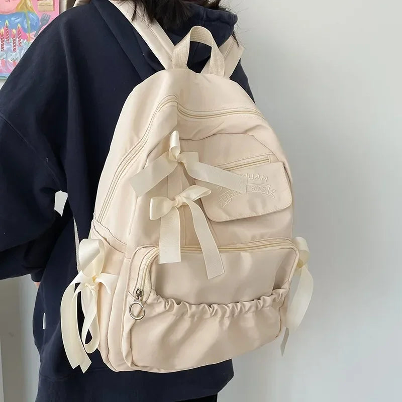 Ingvn  Fashion Backpack Canvas Women Backpack Anti-theft Shoulder Bags New School Bag for Teenager Girls School Backapck Female