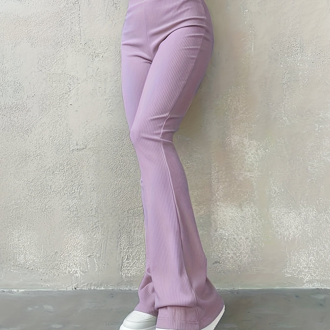 Chic High-Waist Leggings - Comfort Stretch, Solid Color, Perfect for Autumn & Winter - Womens Fashion