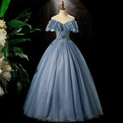 Sky Blue Prom Dresses Beaded long Sexy Evening Dresses New Design Party gown Sequines Evening Vestidos
