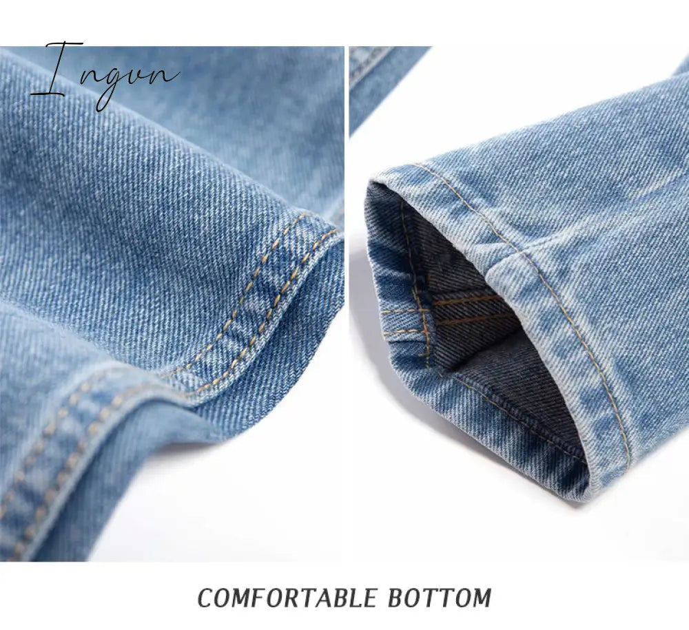 Ingvn - Harem Pants Vintage High Waist Jeans Woman Boyfriends Women's Jeans Full Length Mom Jeans Cowboy Denim Pants Vaqueros Mujer