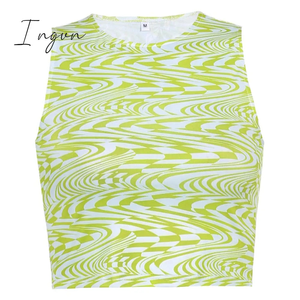 Ingvn - 80s fashion 21 Style Sexy Vintage Strappy Y2K Halter Crop Top Women Summer 90s Backless Cami Tops Tees Ladies Fashion Fitness Camisole Party