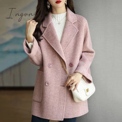 Ingvn - Autumn And Winter New Fashion Women's Jacket Loose Leisure All-Match Western Style High-End Woolen Female Coat
