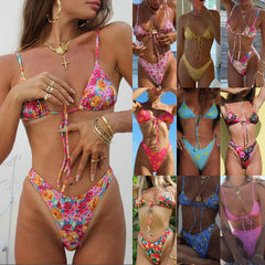 New spot swimsuit female split triangle cup swimsuit Bikini