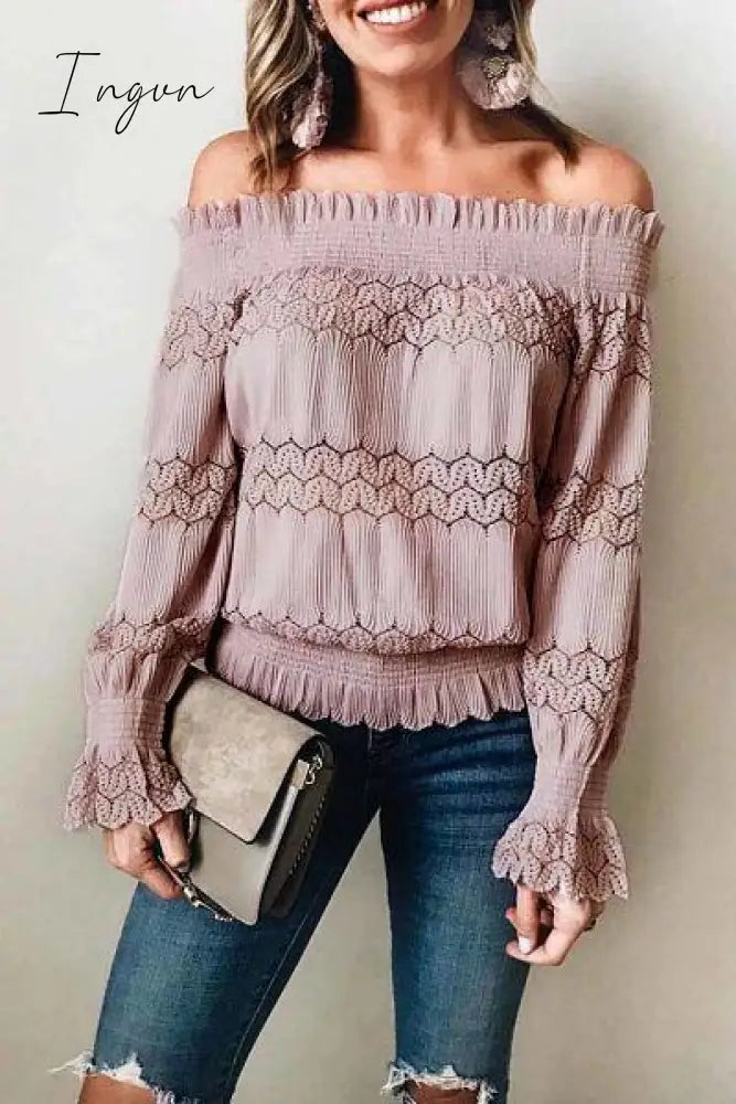 Ingvn -  Flounce Design Dusty Blouse (7 Colors)