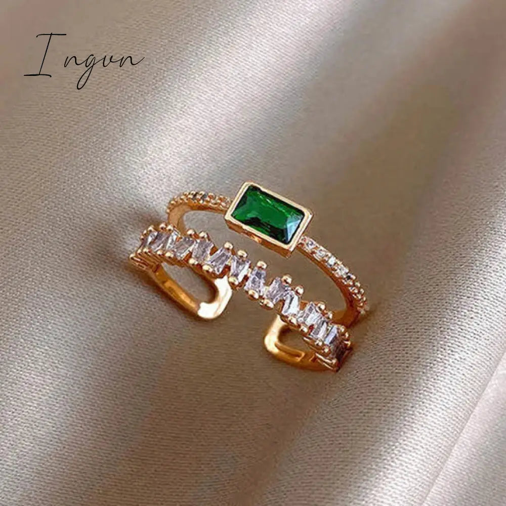 New Luxury Leaf Branch Shape Open Rings For Women Korean Party Exquisite Finger Ring Girls Minimalist Unusual Jewelry Gifts