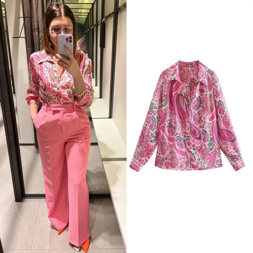 Ingvn - women satin blouse long sleeve zebra print shirts vintage office ladies tops femme chandails fashion blusa de mujer Chandails