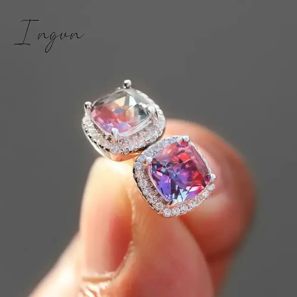 Crystal Zircon Snowflake Stud Earrings For Women Shiny Rhinestone Charm Earring Girls Christmas New Year Birthday Jewelry Gifts