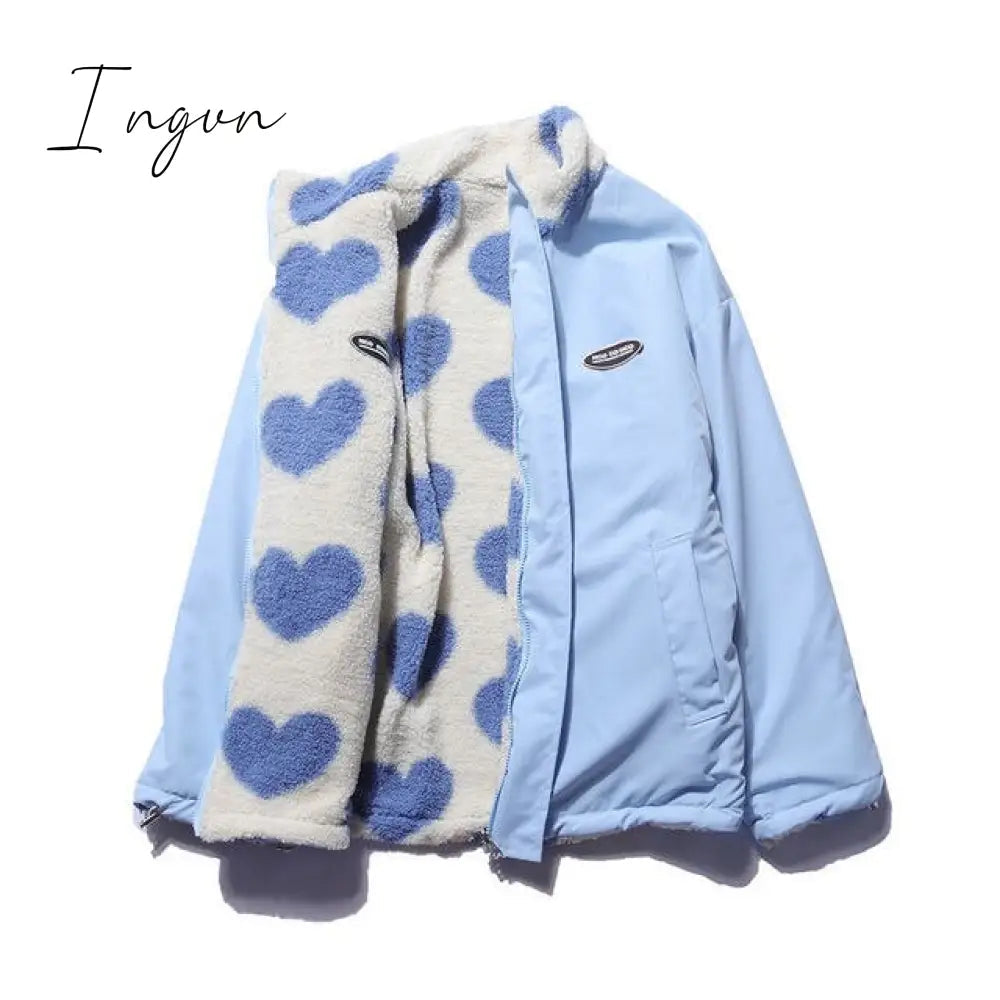 Ingvn - Corduroy Coat Women Clothing High Street Fashion Lamb Wool Winter Clothes Women Jacket Loose Casual Thick Jackets for Women Tops