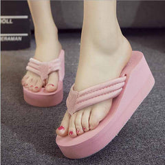 Summer Sandals Women T-strap Flip Flops Thong Sandals Designer Elastic Band Ladies Gladiator Sandal Shoes