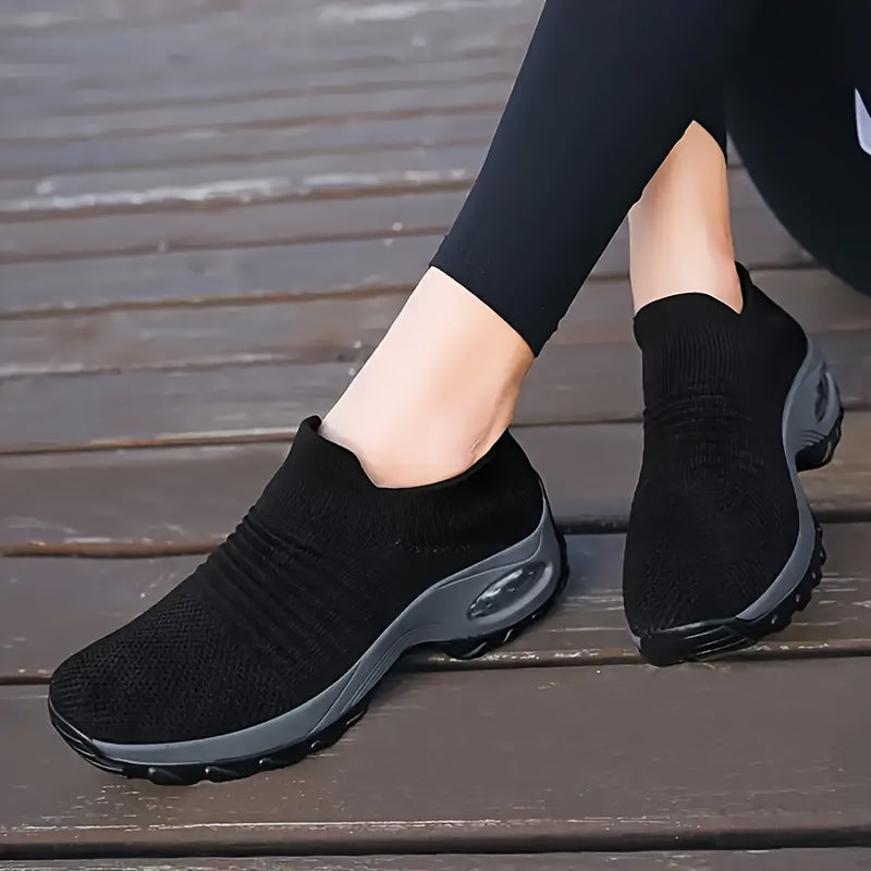 Comfortable Chic Women's Slip-On Sneakers - Lightweight, Breathable, Low-Top, All-Season Shoes with Solid Color, Plain Toe, and Durable PU Sole - Quanzhou Manufactured, Perfect for Casual Daily Wear