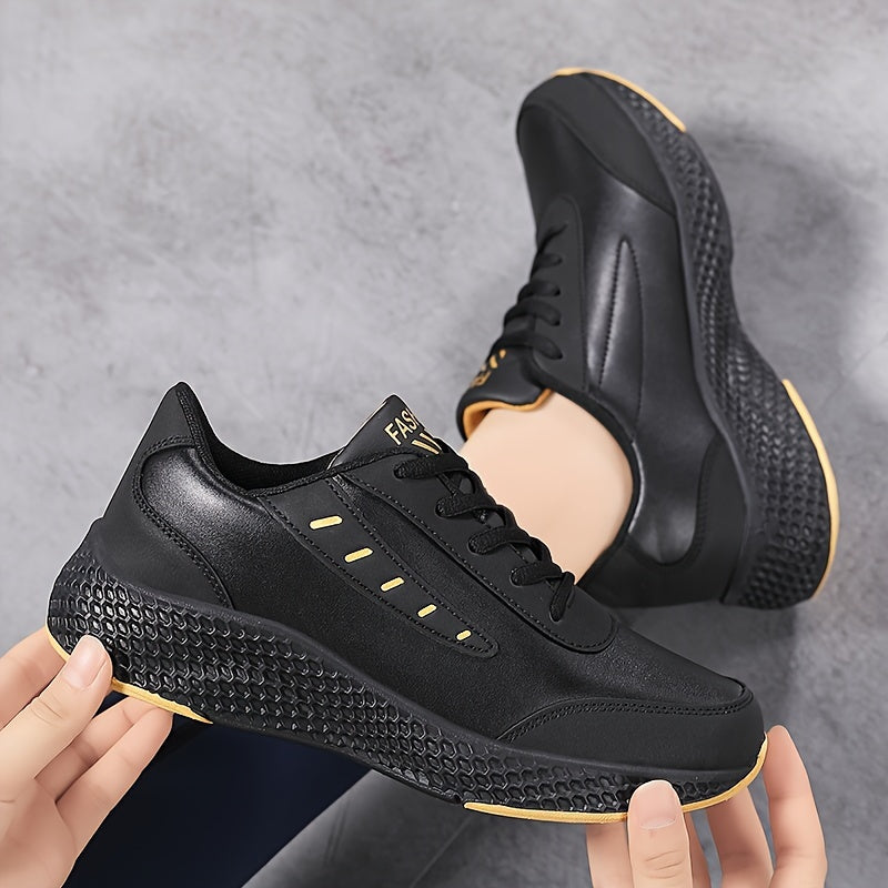 Fashion Lightweight Non-slip Low Top Sneakers, Comfortable Solid Color Running Shoes, Women's Footwear