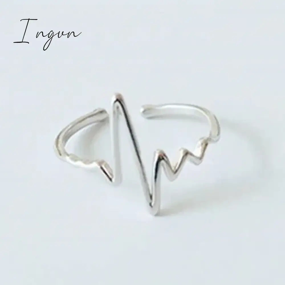 Simple Fashion Silver Color Feather Dolphin Adjustable Ring Exquisite Jewelry Ring For Women Party Wedding Engagement Gift
