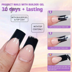 150Pcs/Box French Coffee Black False Nail Press On Acrylic Nails Almond Removable Art Tools For Diy