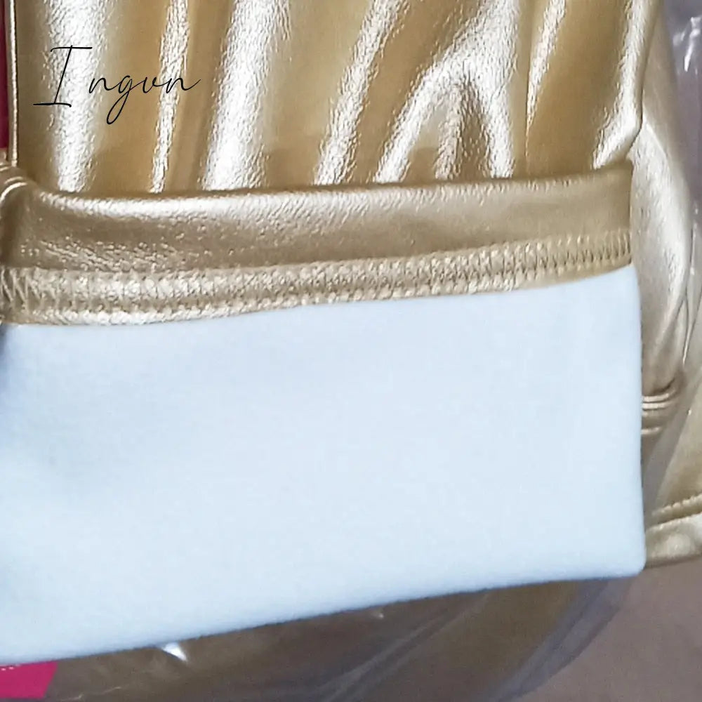 Ingvn - Melody Stretch Fitness Elegant Workout Aesthetic Pants Women Casual Trousers Plus Size Women's Pants Fake Leather Pants