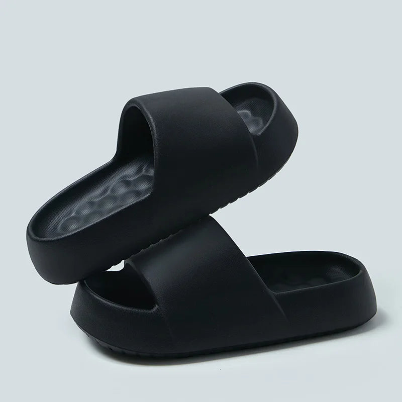 Ingvn  Eva Soft Sole Chunky Platform Slippers Women  Summer Thick Sole Cloud Slides Beach Sandals Woman Non-Slip Outdoor Flip Flops