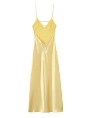 Satin V-Neck Cami Dress