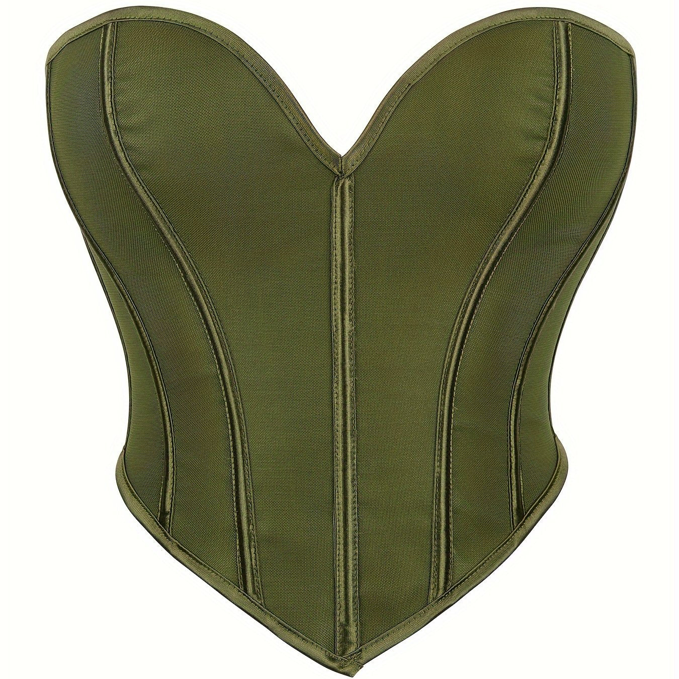 Elegant Strapless Tummy-Control Shapewear Corset | Adjustable Lace-Up | Sexy Knit Bustier | Medium Support Lingerie