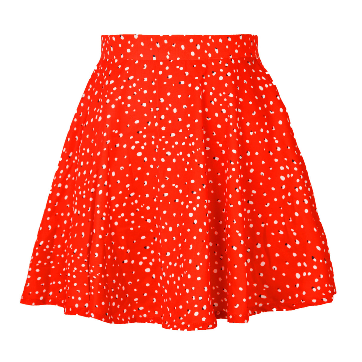 Women's European and American Floral Skirt High Waist Umbrella Skirt Invisible Zipper Chiffon Printed Skirt for Women