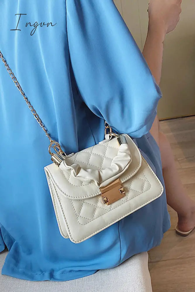 Ingvn - Fashion Casual Solid Patchwork Metal Accessories Decoration Chains Bags